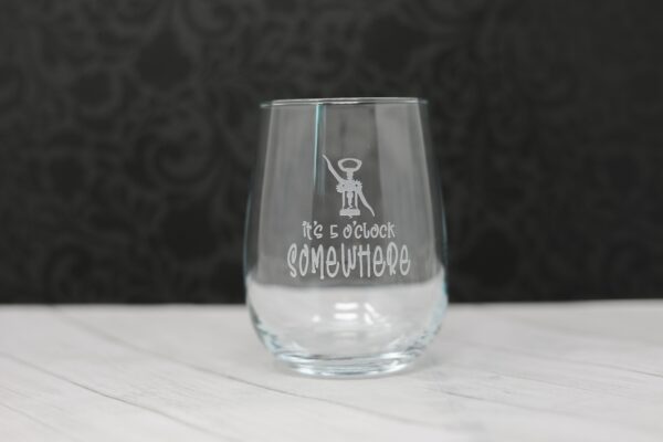 etched wine glass sets 3