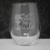Ho Ho Ho Pour the Merlot Christmas Etched Stemless or Stemmed Wine Glass
