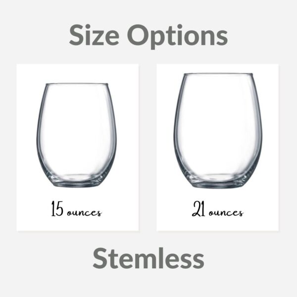 Wine Glass Stemless Sizing