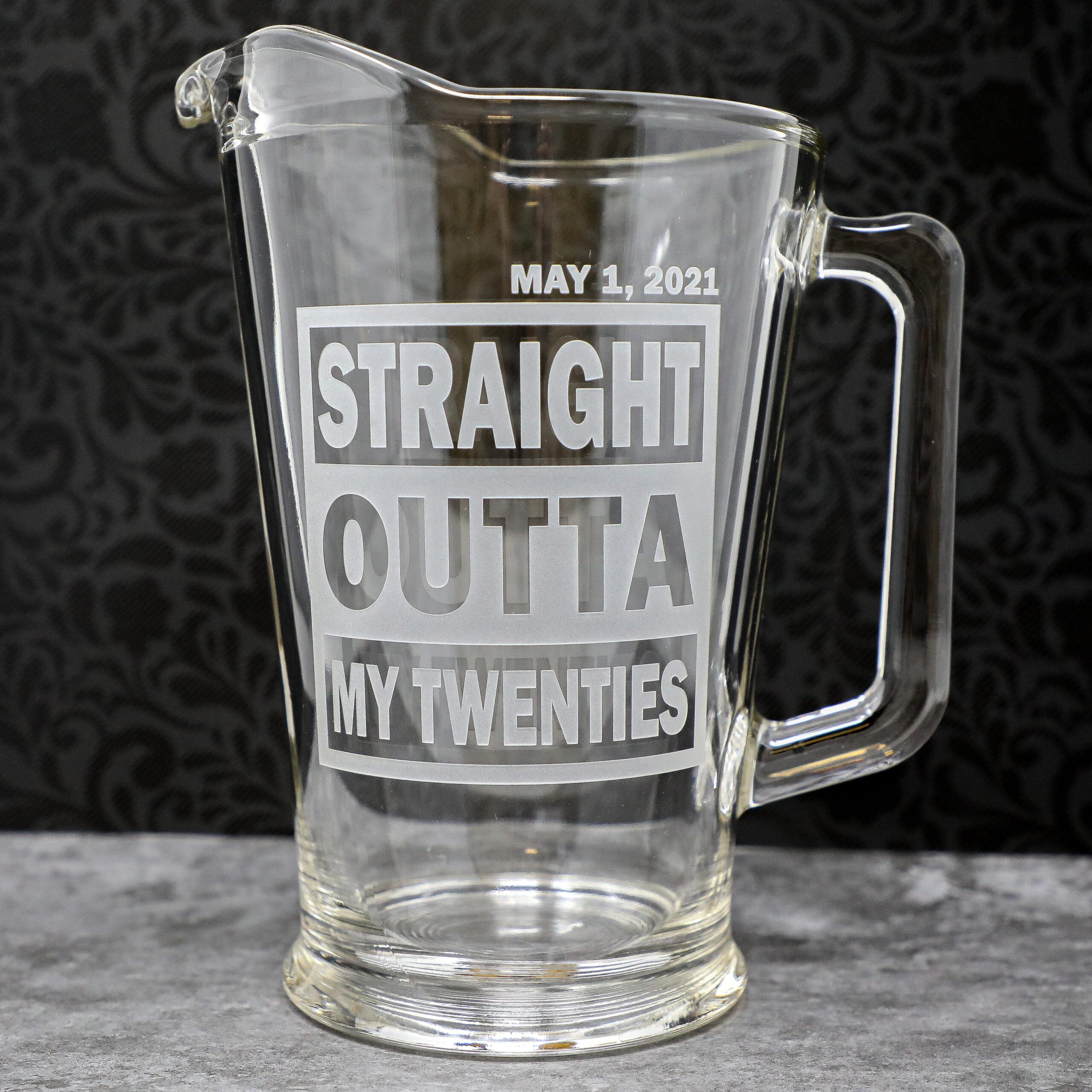 Straight Outta Birthday Etched Drinkware