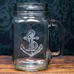 Anchor Etched Drinkware