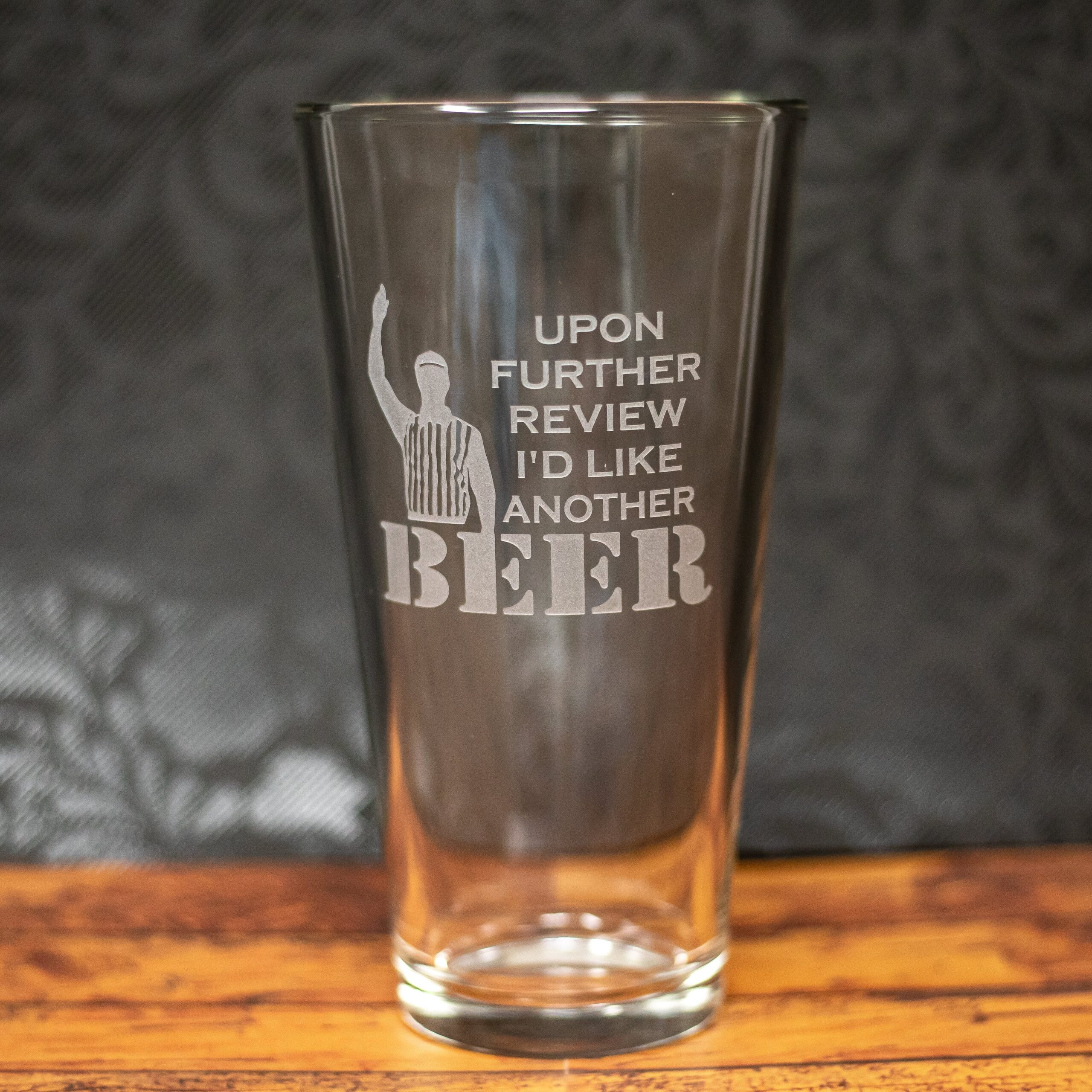 Upon Further Review Etched Drinkware - Image 2