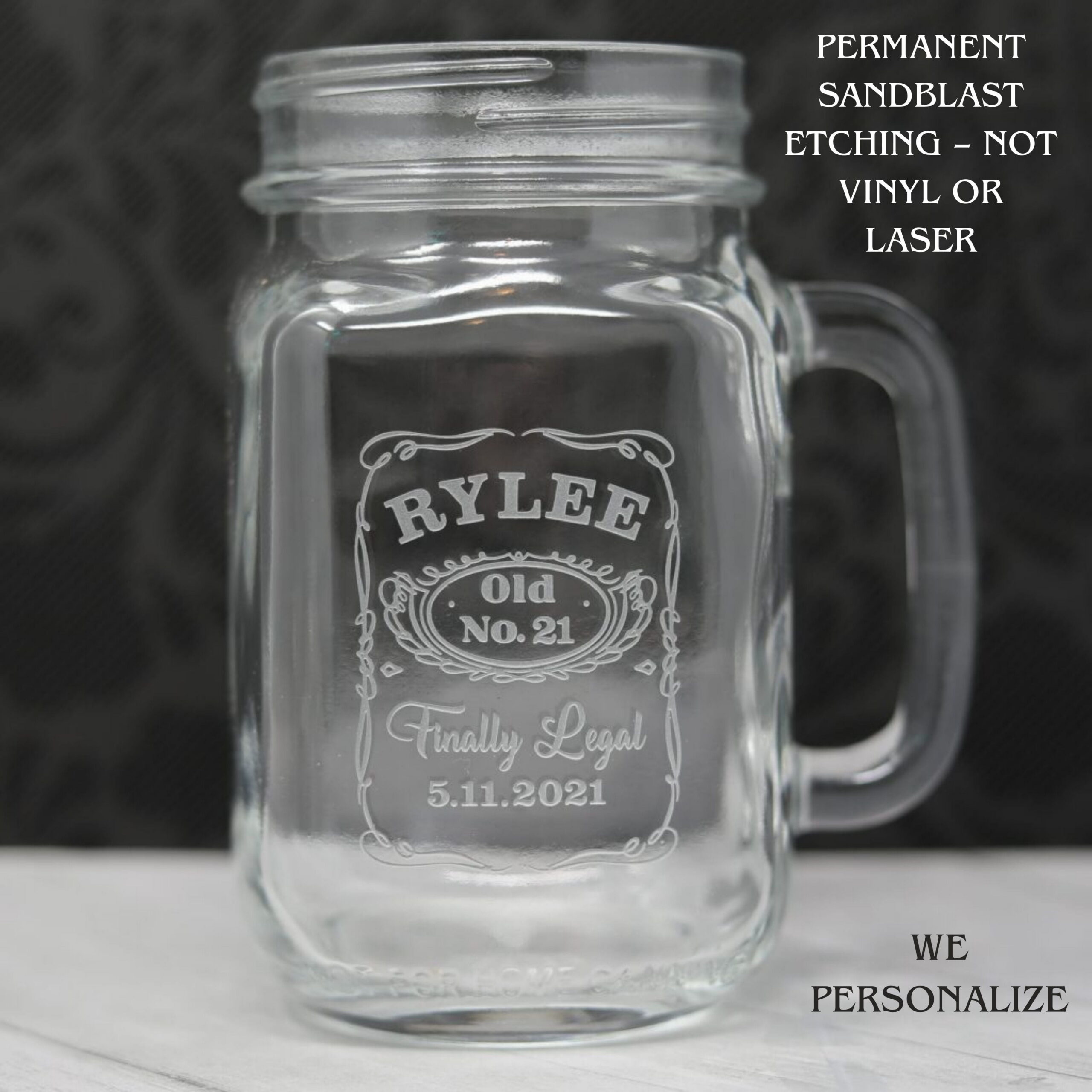 Personalized Whiskey Label Birthday Glass | Custom Name & Year Etched Drinkware | Vintage Whiskey Style Gift | Birthday, Groomsmen, Father’s Day - Image 2
