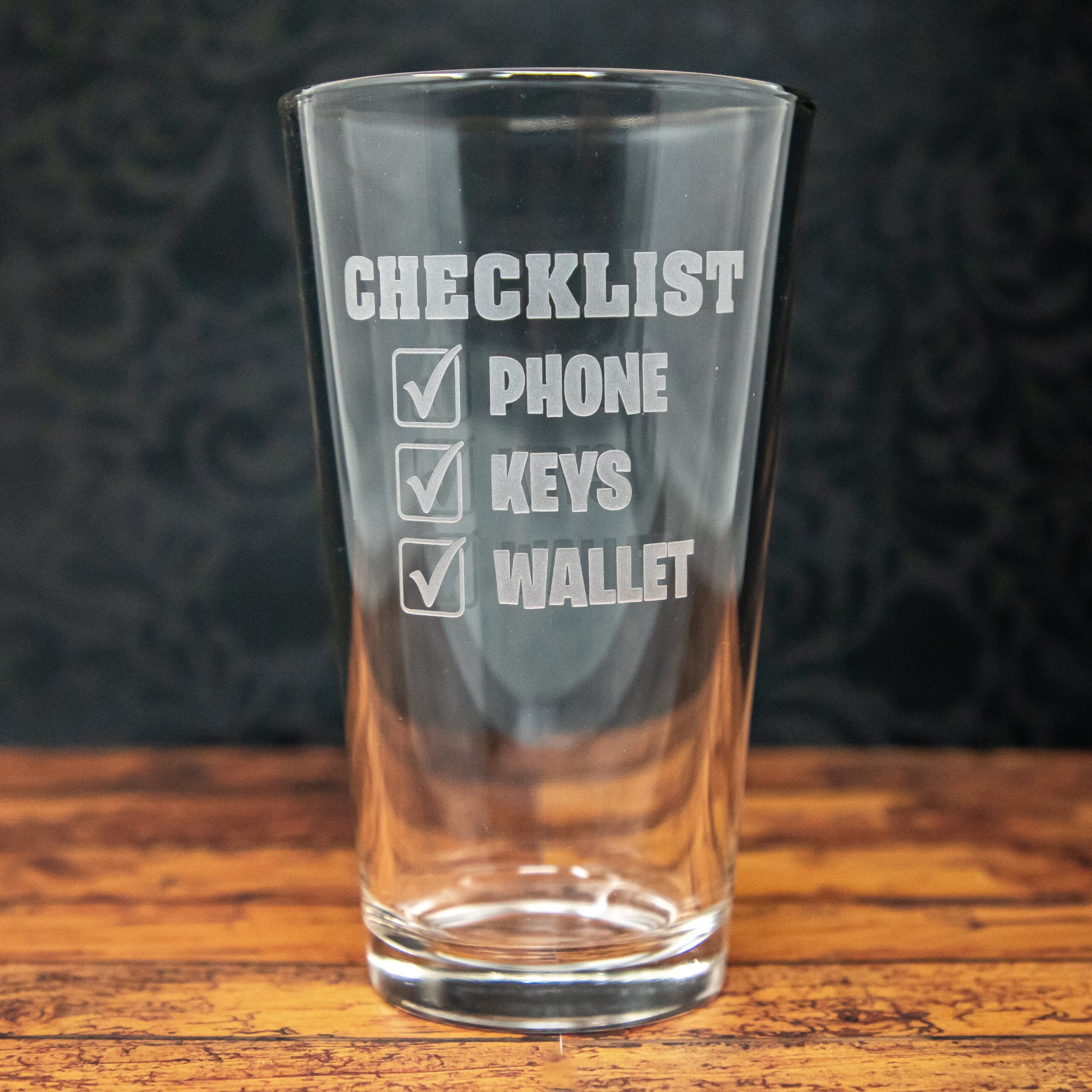 Checklist Etched Drinkware - Image 2