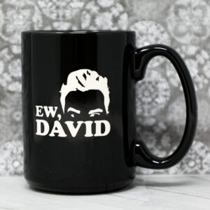 Ew David Sandblast Etched Glass | Funny Etched Cup Gift for Fans
