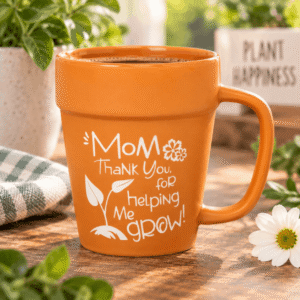 Mom, Thank You for Helping Me Grow – Etched Mother’s Day Drinkware