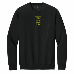 Be My Te - Crewneck Sweatshirt Black & Yellow