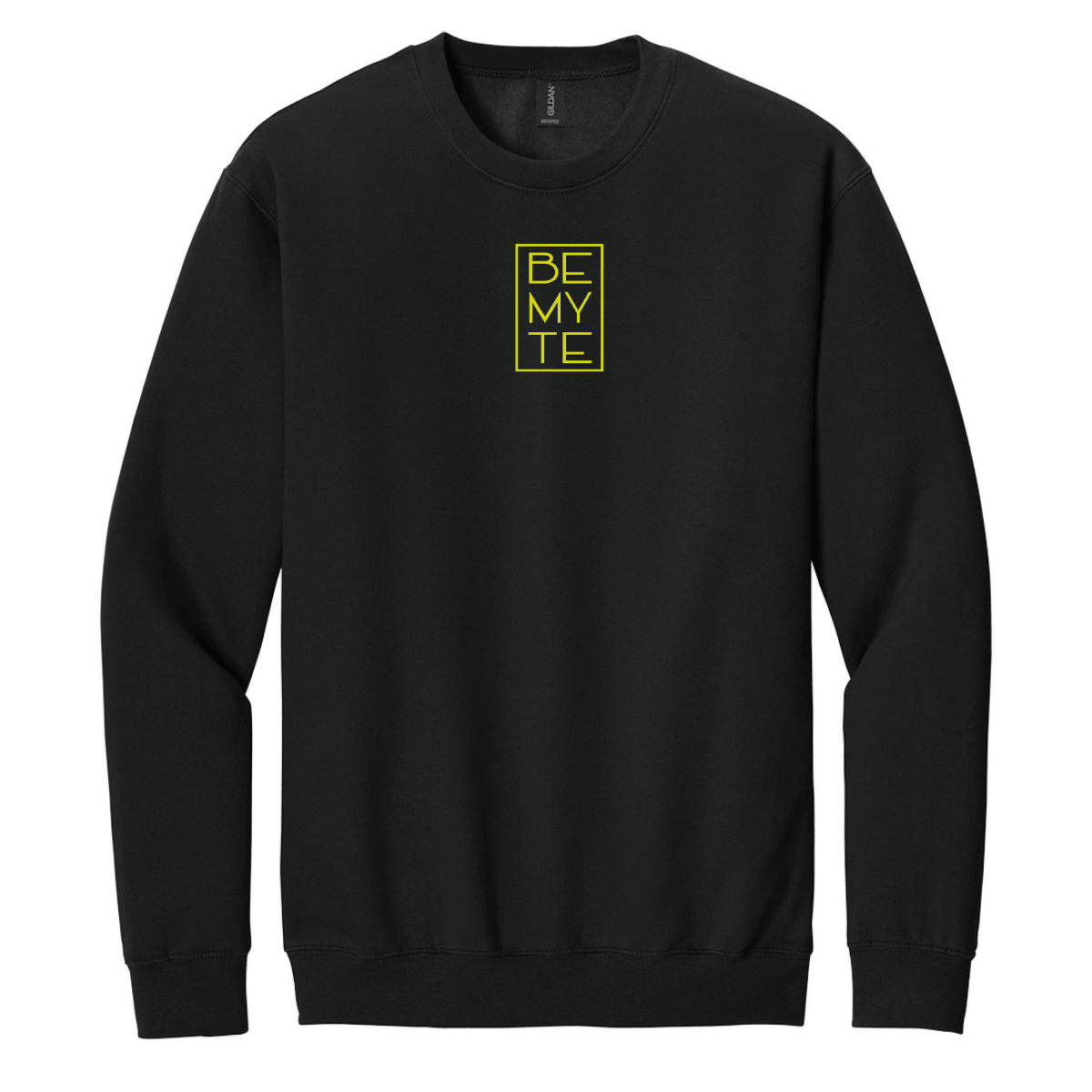 Be My Te - Crewneck Sweatshirt Black & Yellow