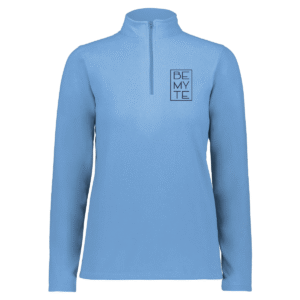 Be My Te - Embroidered Fleece 1/4 Zip Columbia Blue