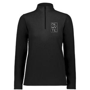 Be My Te - Embroidered Fleece 1/4 Zip Black