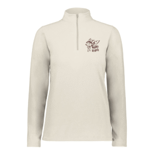 Mighty Tri Girls - Embroidered Fleece 1/4 Zip Oyster