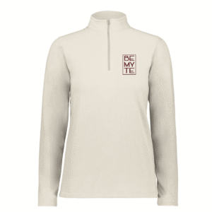 Be My Te - Embroidered Fleece 1/4 Zip Oyster
