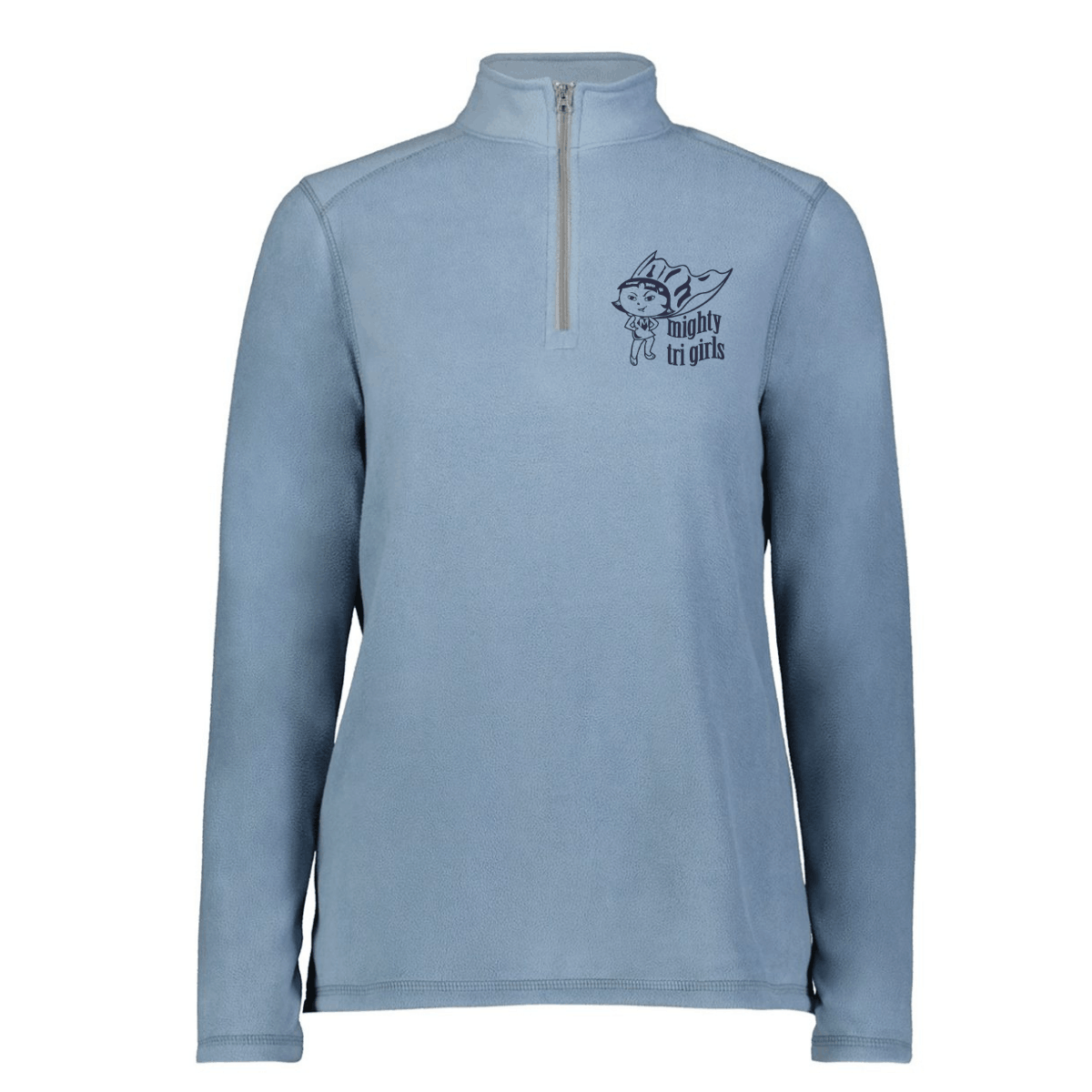 Mighty Tri Girls - Embroidered Fleece 1/4 Zip Storm