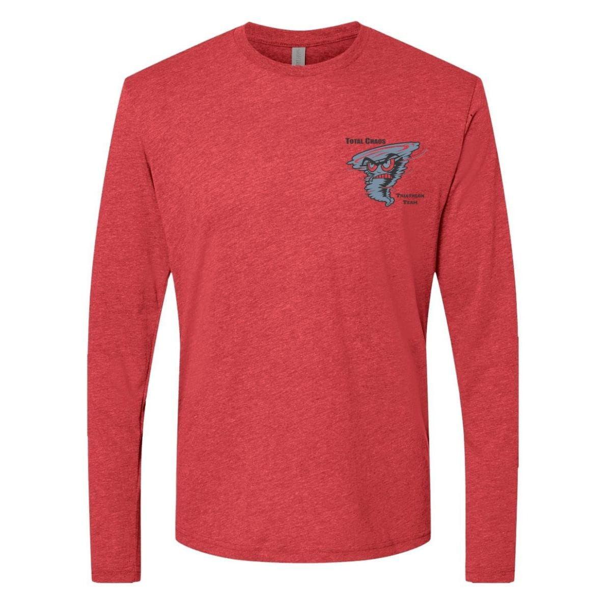 Total Chaos - Long Sleeve Tee Vintage Red