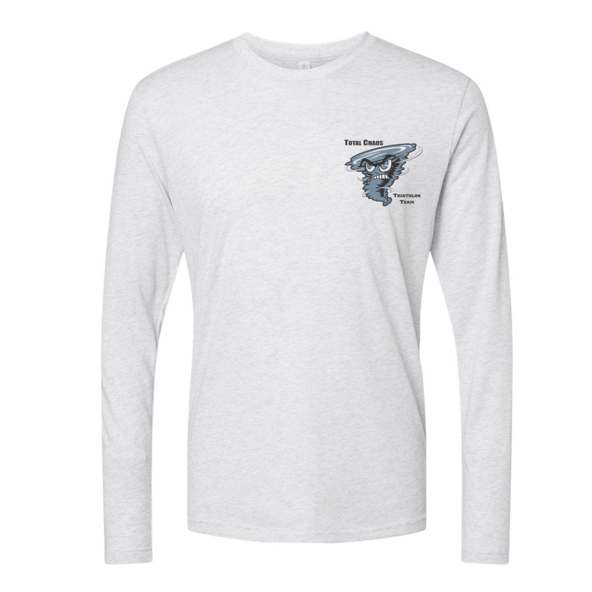 Total Chaos - Long Sleeve Tee Heather White
