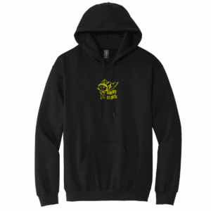 Mighty Tri Girls - Hooded Sweatshirt Black & Yellow