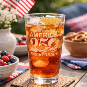 United States of America 250th Anniversary Sandblast Etched Drinkware