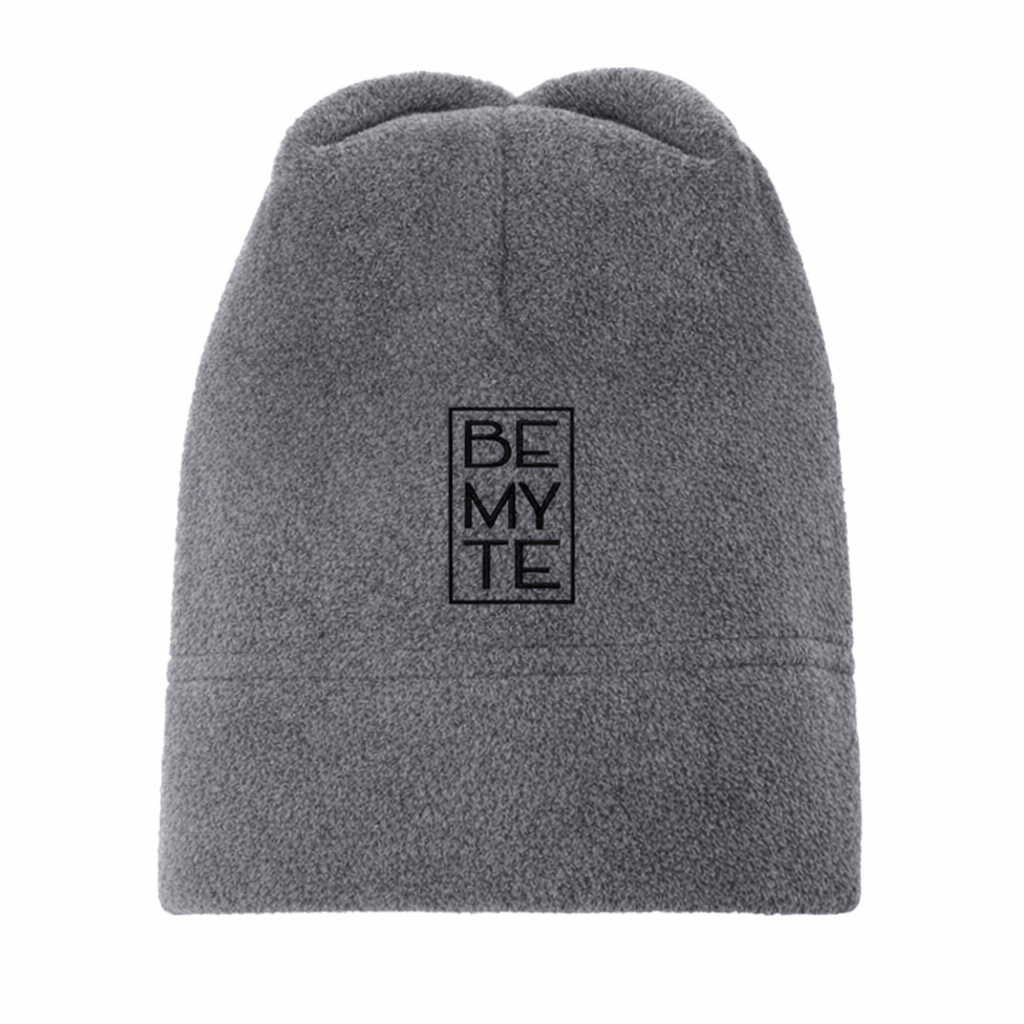 Be My Te - Embroidered Fleece Beanie Graphite Heather