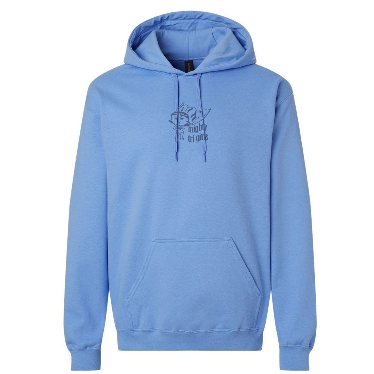 Mighty Tri Girls - Hooded Sweatshirt Columbia Blue