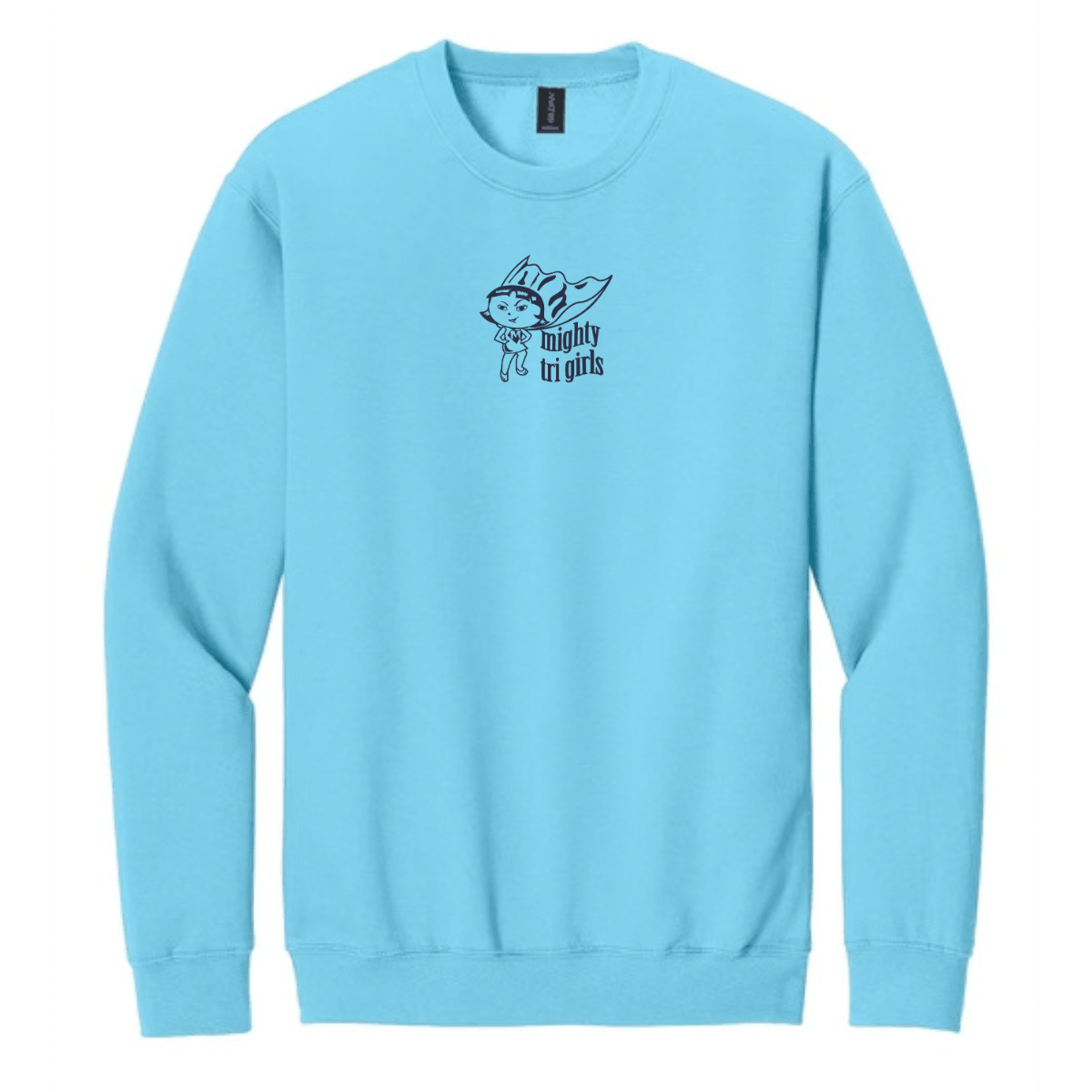 Mighty Tri Girls - Crewneck Sweatshirt Sky & Navy