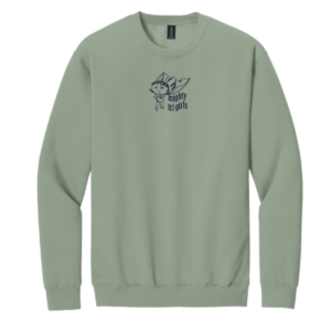 Mighty Tri Girls - Crewneck Sweatshirt Sage & Navy