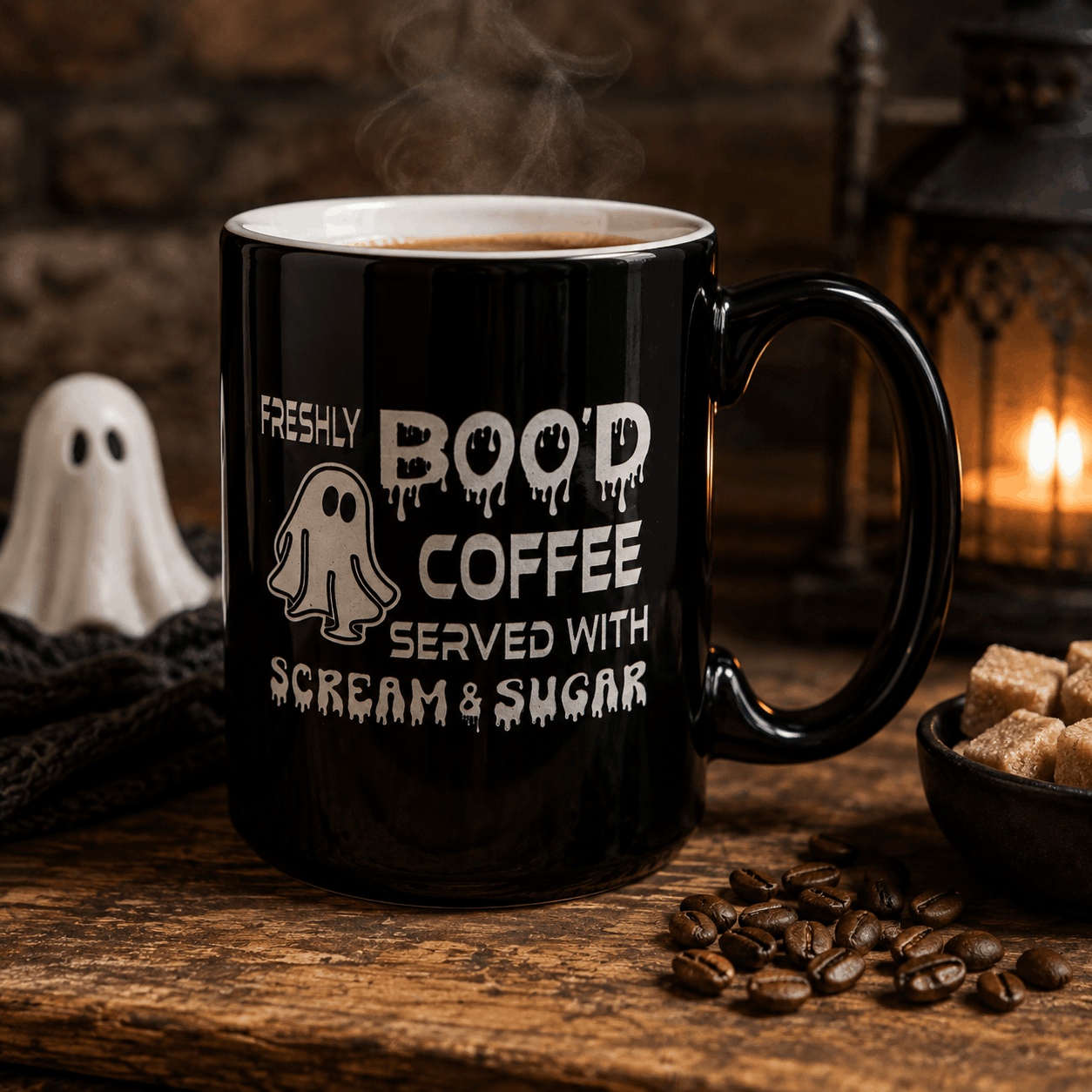 Freshly Boo’d Coffee Mug – Funny Halloween Ghost Drinkware